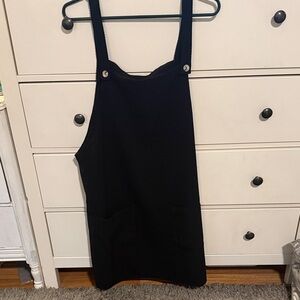 Cute overall style dress with pockets- never worn